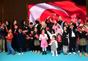 Şehit çocukları ile buluştular